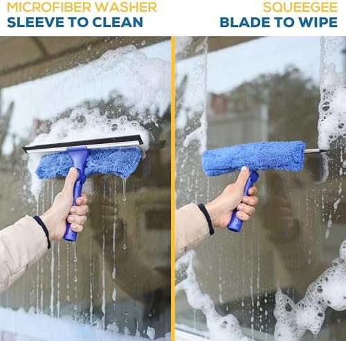 KLEEN HANDLER 2-in-1 Window Squeegee Cleaning Combo - Image 4
