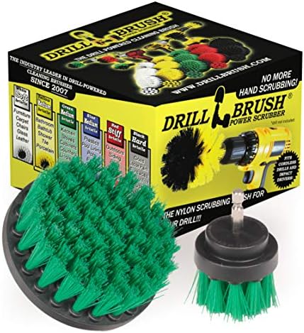 Drill Brush Kitchen Cleaning Supplies - Drill Brush Microwave Scrubber Set by Drillbrush