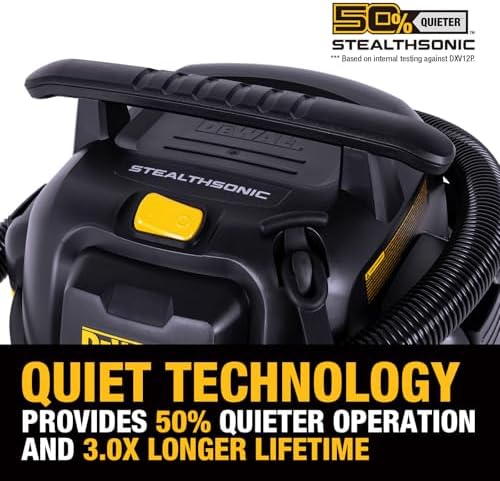 DEWALT Stealthsonic 12 Gallon 5.5 HP Shop Vacuum Wet and Dry, DXV12P-QTE - Image 3