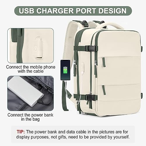coofay Expandable Travel Backpack For Women Men Airline Approved Personal Item Backpack For Airlines Carry On Backpack Flight Approved Waterproof Backpack For Traveling On Airplane Travel Bag - Image 6
