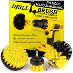 Drillbrush Drill Brush Attachment Set for Bathroom, Tile & Grout Cleaning by Drillbrush