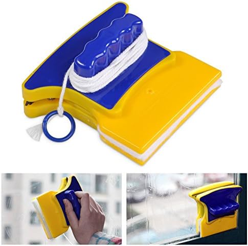 Shape Double‑Side Magnetic Glass Cleaner Wiper with 2 Cotton for Window - Image 6