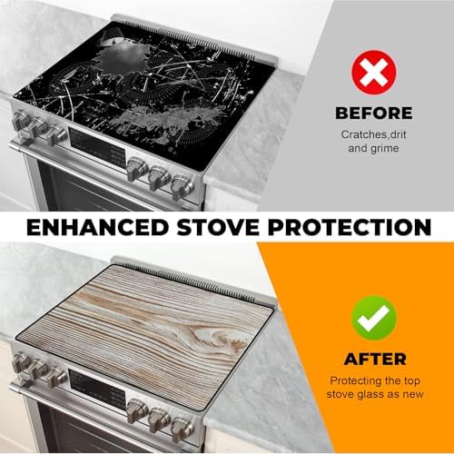Heat-resistant Stove Top Cover - 28.5" X 20.5" Cooktop Protector Covers, Scratch-resistant Washable Pad Kitchen Countertop Mat (Table, 28.5" x 20.5") - Image 5