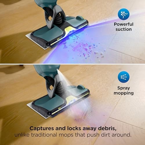 Shark VACMOP Reveal Cordless Vacuum & Spray Mop, Green, VM401 - Image 3