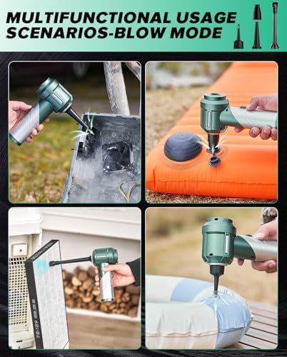 Saker Handheld Car Vacuum Cordless Portable 17000PA HL133 Olive Green - Image 6