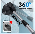XINDELL Interior Windshield Cleaner Tool, Car Window Cleaning Kit with 4 Reusable Microfiber Pads, Extendable Handle & 360° Rotating Head, Streak-Free Auto Glass Wiper for Truck SUV RV - Image 3