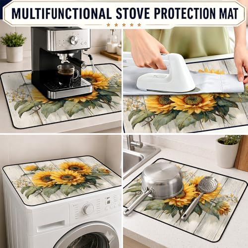 Stove Top Cover,28.5"L x 20.15"W,Heat Resistant Cooktop Protector Mat - Image 6