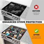 Stove Top Cover for Glass Electric Stove (Coffee, 30" x 21") - Image 5