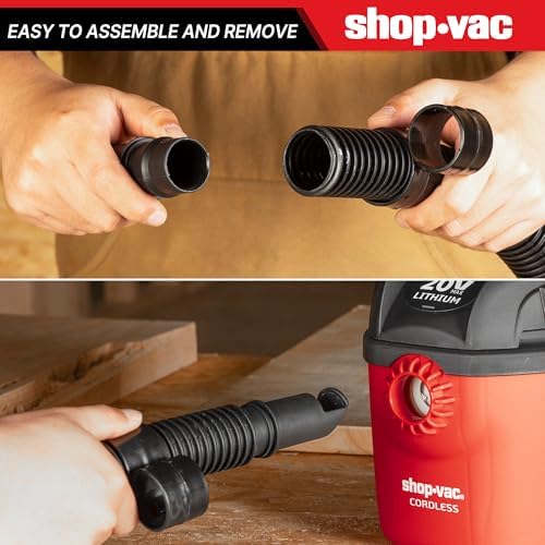 Shop-Vac 9056400 Vacuum Hose Kit, 4 Ft x 1-1/4 Inch with 3 Adapters - Image 7