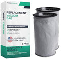 2 Replacement Reusable Cloth 10QT Vacuum Bags – Compatible with ProTeam Part # 100565 - Fits ProTeam Coachvac, Super CoachVac, MegaVac & Mega Raven 10QT – (2 Pack) by Think Crucial by ThinkCrucial