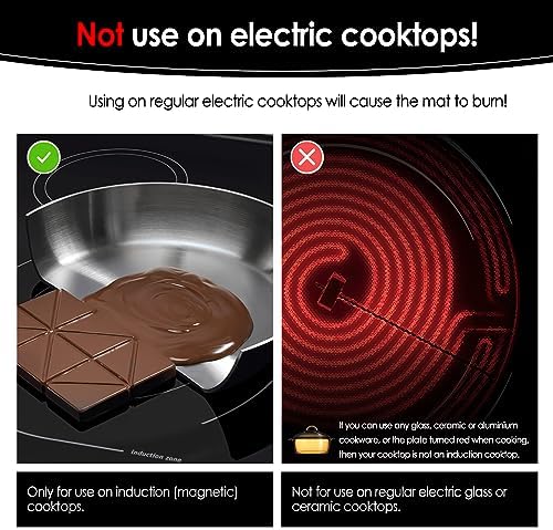 KitchenRaku Translucent Induction Cooktop Protector Mat, 21.2 x 35.4 in - Image 4