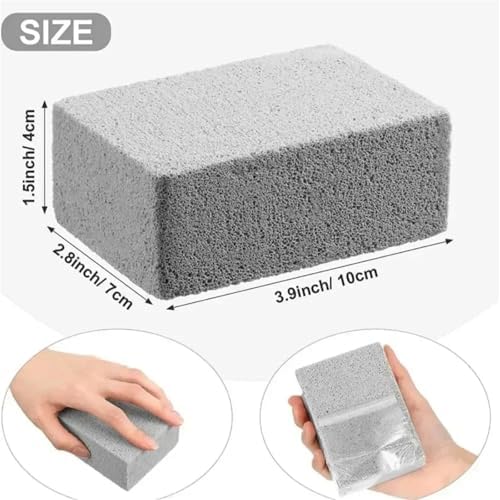 Pumice BBQ Grill Cleaning Brick, High Temp Resistant Outdoor Barbecue Scraper Tool for Grates Oven Smoker Baking Pans - Image 7