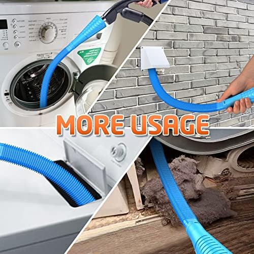 Sealegend 2 Pieces Dryer Vent Cleaner Kit Dryer Lint Vacuum Attachment Hose - Image 4