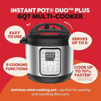 Instant Pot Duo Plus 6 Qt 9-in-1 Electric Pressure Cooker, Stainless Steel - Image 3