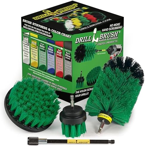 Kitchen Cleaning Supplies with Long Reach Extension - Kitchen Sink Brush by Drillbrush