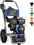 Westinghouse WPX3400 Gas Pressure Washer, 3400 PSI and 2.6 GPM, Onboard Soap Tank, Spray Gun and Wand, 5 Nozzle Set, for Cars/Fences/Driveways/Homes/Patios/Furniture by Unknown