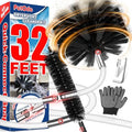PetOde 32 Feet Dryer Vent Cleaner Kit, Flexible Lint Remover by PetOde