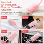 OskokClean Duster Refills Kit with 13" Handle, 10 Count, Pink - Image 5