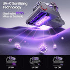 Xlife Mattress Vacuum, Bed Vacuum Cleaner with 2 Roller Brushes for Pet Hair, 253.7nm UV-C Light, 140F° Heating, 550W 16KPA Suction, HEPA Filter Couch Vauum for Bed, Sofa, Pillow, Baby Crib - Image 5