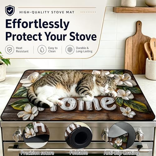 Stove Top Cover,28.5"L x 20.5"W,Heat Resistant Cooktop Protector Mat - Image 5