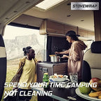 Stove Wrap SWRV300 Stove Cover/Protector & Oven Liner – Precut to fit Atwood/Dometic Triangle 3 Burner Stoves ONLY - Easy Clean/Heat Resistant - Nonstick/Washable/Reusable/Long Lasting - Image 7