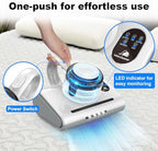 Mattress Vacuum Cleaner,13Kpa Powerful Suction Bed Vaccum Cleaner with UV-C Light,LED Headlights and High Heating Tech,1.2kg Light Weight Handheld vaccum for spot Cleaning,Sofa,Couch Fabric Cleaner - Image 2