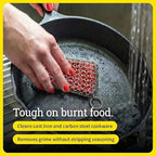 Lodge Chainmail Scrubbing Pad, Stainless Steel, Red - Image 2