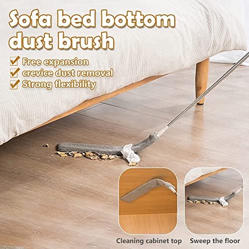 Retractable Gap Dust Cleaner, Under Refrigerator/Sofa Cleaning Tool, Microfiber Gap Duster, Suitable for Underneath Cleaning of Furniture, Fridges, Couch, Bed (31-98 Inch) - Image 7