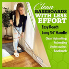 Wall Cleaner & Baseboard Cleaner with Handle—Wall Mop Cleaner & Baseboard Cleaner Mop for Easy Cleaning—Wall Cleaning Mop & Cleaning Tools for Baseboards + Cleaning pad & Microfiber Mop Cleaning Head - Image 4