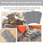 6 Pcs Reusable Duster Refills Washable Pads, Grey - Image 4