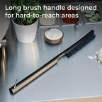 Everdure 2-in-1 Pizza Oven Brush and Scraper Tool - for Hard to Reach Areas and Keeping Your Oven Fresh and Clean - Nylon Bristles, Stainless Steel Spatula, Long Handle - Outdoor Pizza Oven Essential - Image 4