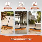 CLEANHOME 24" Push Broom Brush Outdoor for Shop, Deck, Garage, Concrete - Image 6