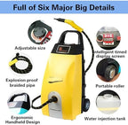 Multipurpose High Pressure Steam Cleaner, Heavy-Duty Portable Steamer with 3.5L Tank & 6 Accessories, Ideal for Home Kitchen Car Upholstery Tile Grout AC Cleaning (Yellow) - Image 2