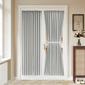 Vatge Grey French Door Curtain Panel - Adjustable Window Coverings for Front/Back Doors, 1 Panel, W36 x L72, Silver Grey by Vatge