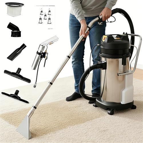 40L/11Gal Commercial Carpet Cleaner Machine, 6-in-1 with Dual Motors by LOYALHEARTD