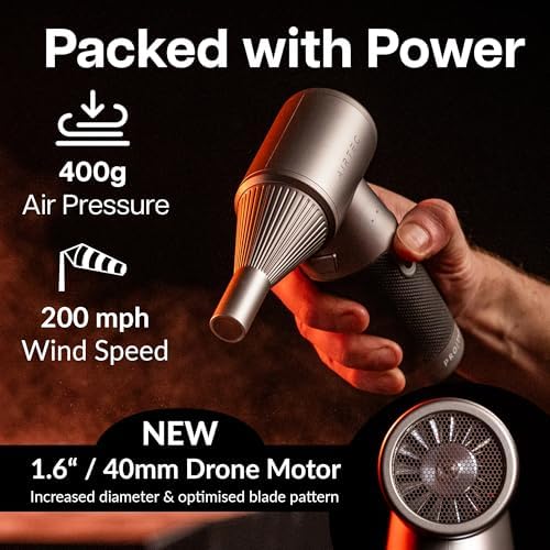 IT Dusters AirTec Ultra Cordless Air Duster for PC & Electronics, Rechargeable Electric Air Blower for Keyboard, Laptop, Console & Home Cleaning, Alternative to Canned Air (Type 8 - Rosie) - Image 2