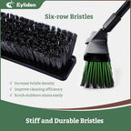 Eyliden 18" Push Broom for Deck Driveway Patio Garage, Black - Image 4
