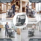 Walk-Behind Commercial Floor Scrubber Machine 22" - Image 5