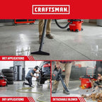 CRAFTSMAN CMXEVBE17607 16 Gal. 6.5 Peak HP Wet Dry Vac with Detach Blower - Image 4