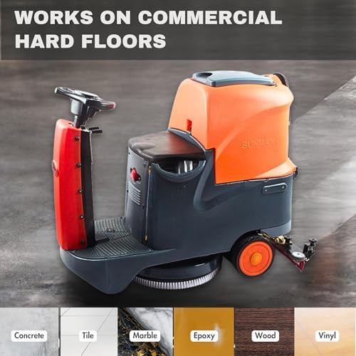 SUNMAX RT70 22" Ride-On Floor Scrubber, 18.5-Gal Dual Tanks - Image 3