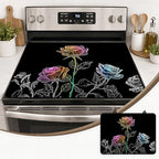 Stove Top Cover,28.5"L x 20.28"W,Heat Resistant Cooktop Protector Mat by seewan