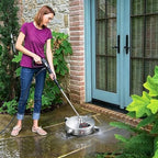 Biswing 14" Pressure Washer Surface Cleaner with 4 Wheels, Stainless Steel Power Washer Accessory for Driveways Sidewalks Patios Cleaning, 1/4" Quick Connector, 2 Extension Wand Attachments, 4000 PSI - Image 6