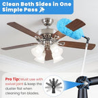25ft High Reach Extendable Duster Kit with 4.5-18ft Extension Pole - Image 2