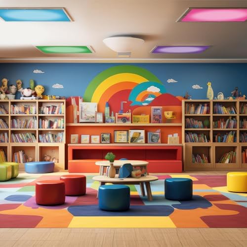 8 Pcs Fluorescent Light Covers with 80 Magnets Decorative for Classroom Ceiling Light 4 x 2 Feet Magnetic Light Covers Filter Easy Install for Office Hospitals & Home Drop Ceiling Supplies (Color) - Image 6