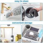 Microfiber Extendable Feather Duster (11pcs) with 100" Extension Pole, Washable Reusable Bendable Dusters for Cleaning Ceiling Fan, High Ceiling, TV, Blinds, Cars - Image 5