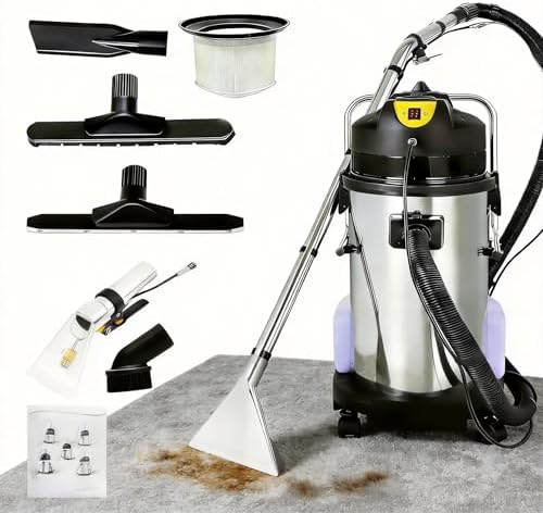 40L/11Gal Commercial Carpet Cleaning Machine with Powerful Vacuum Suction,Multifunctional Carpet Extractor,Heavy Duty Carpets Vacuum Cleaner w/Spraying Extraction Function(Shipped in 2 Parcel) by Unknown