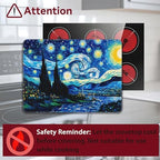 Electric Stove Top Cover Protector,Starry Night Glass Flat Top Stove Mat,Heat-Resistant Oven Induction Cooktop Mat for Ceramic Countertop Mats Dish Drying Mat - Image 3