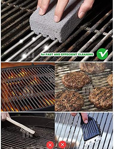 Non Scratch BBQ Grill Stone Cleaning Block Griddle Brick Oven Stone Scrubber Blackstone Cleaner, 8 Pack GrayMagic Stone for Removing Stains，Cleaning Flat Top Cookers，Toilet，Pool，Exfoliation Dead Skin - Image 2