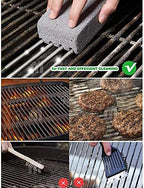Non Scratch BBQ Grill Stone Cleaning Block Griddle Brick Oven Stone Scrubber Blackstone Cleaner, 8 Pack GrayMagic Stone for Removing Stains，Cleaning Flat Top Cookers，Toilet，Pool，Exfoliation Dead Skin - Image 2