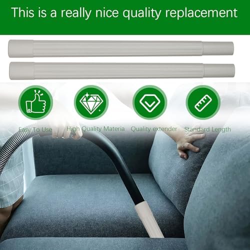 2 Pack 19 inch Vacuum Extension Wand Attachments,1.25" Extension Pipe for Vacuum Cleaner Replacement Tubes Compatible with Oreck Vacuum Hose Parts - Image 5